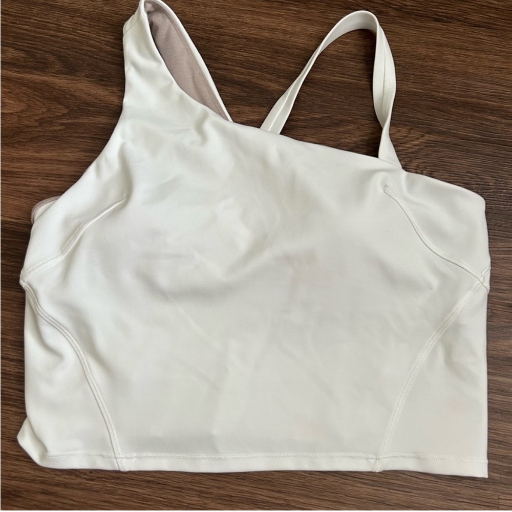 Lululemon Cream Asymmetrical Tank Top